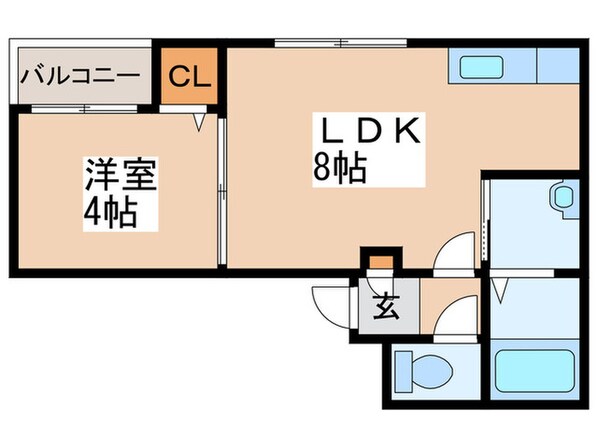 ラフィーネ南３条の物件間取画像